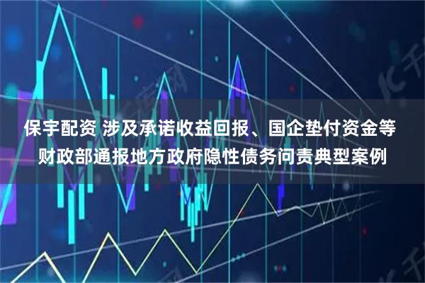 保宇配资 涉及承诺收益回报、国企垫付资金等 财政部通报地方政府隐性债务问责典型案例