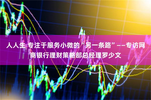 人人生 专注于服务小微的“另一条路”——专访网商银行理财策略部总经理罗少文